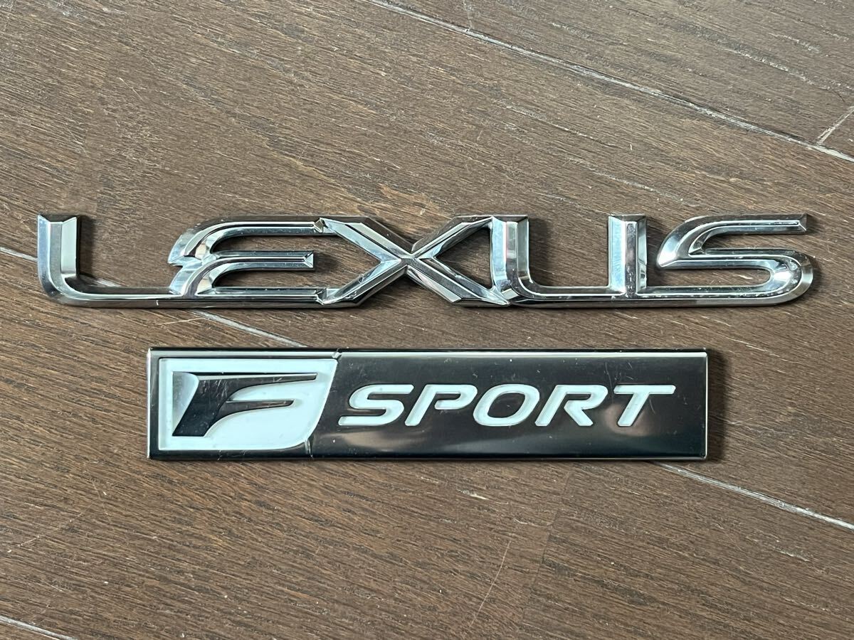 レクサス USエンブレム 2点 Fスポーツ USDM US カスタム LEXUS CT IS GS ES LS RC LC RX NX GX LX LBX