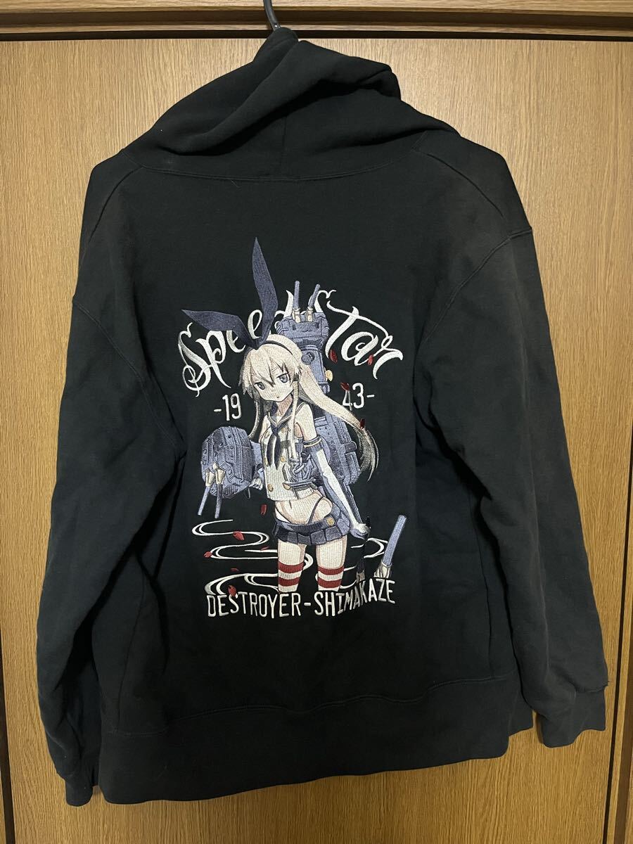 希少？ 艦これ 島風 パーカー Mサイズ 刺繍 二次元 コスパ COSPA 艦隊これくしょん 駆逐艦 しまかぜ メンズ レディース