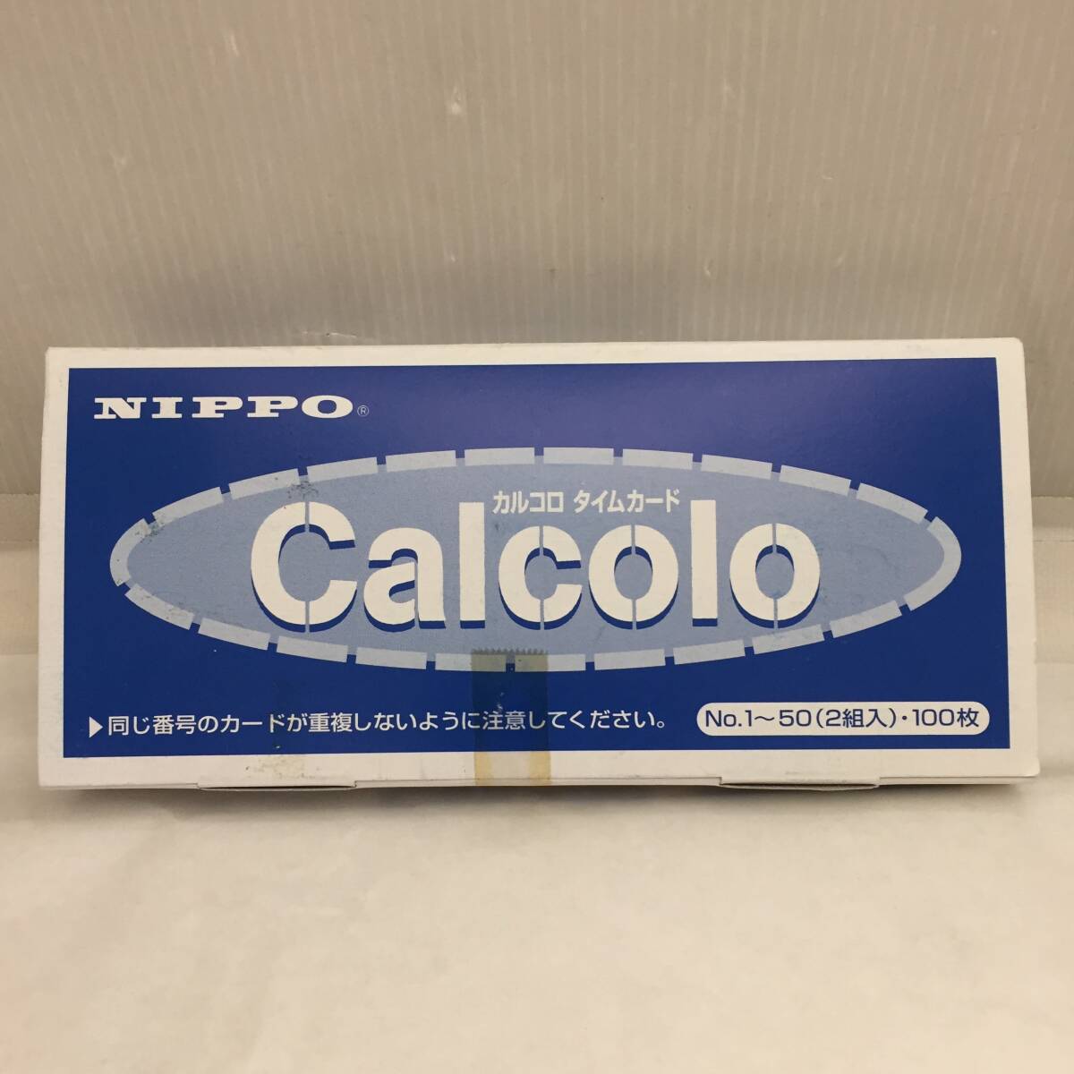 F032510◎【未使用・未開封】NIPPO ニッポー Calcolo カルコロ タイムカード No.1～50(2組入)・100枚◎