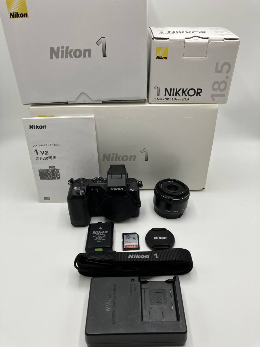 【動作確認済】Nikon 1 V2 + 1 NIKKOR 18.5mm F1.8 セット