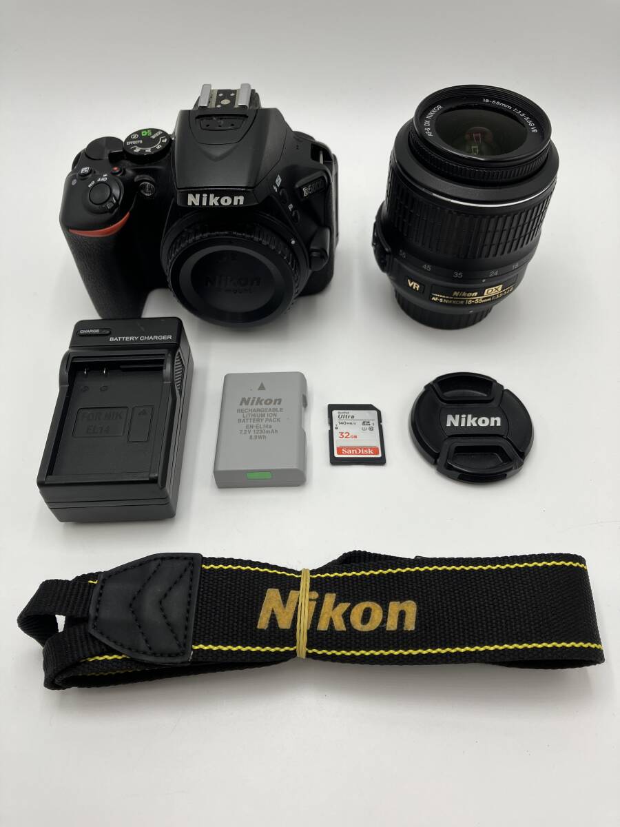 【動作確認済】Nikon D5600 AF-S DX 18-55mm VR 標準ズームレンズキット