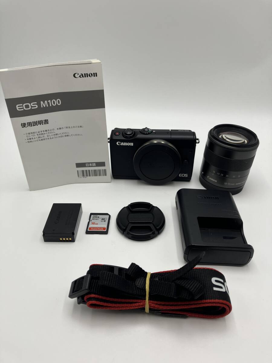 【動作確認済】Canon EOS M100 EF-M 18-55mm レンズキット