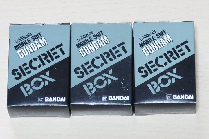バンダイ 機動戦士ガンダム シークレットボックス プロトタイプドム 他 未組立 3個セット 非売品 ガンプラ ミニプラモ 森永チョコスナック