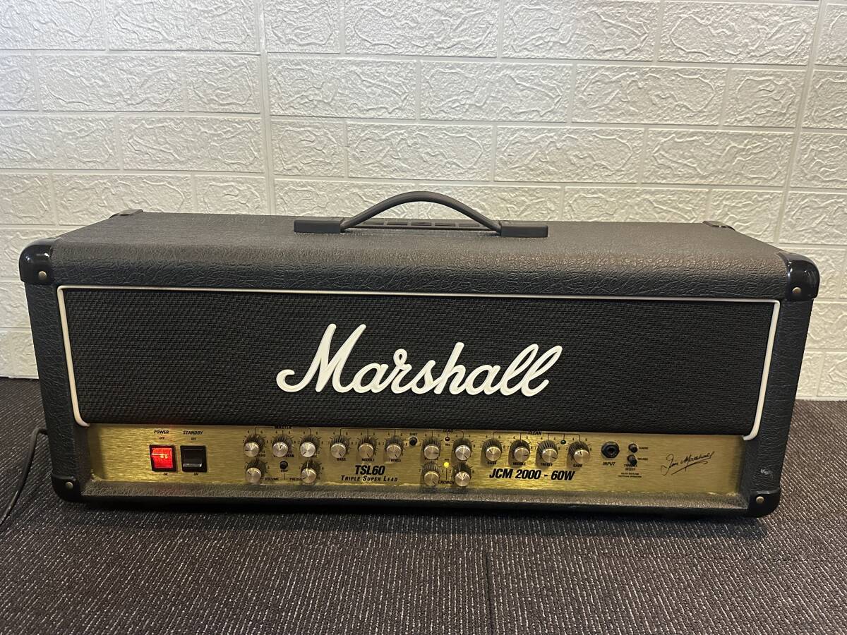 62S0130 Marshall マーシャル JCM 2000 60W TSL60 真空管 ギターアンプ ヘッドアンプ 通電のみ確認済み 現状品