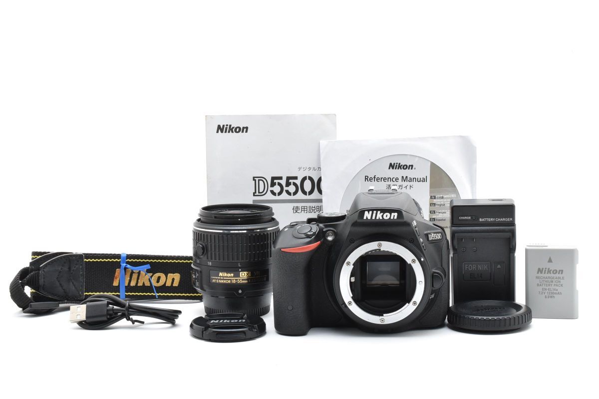 【大人気】 Nikon ニコン D5500 レンズキット デジタル一眼カメラ #B65