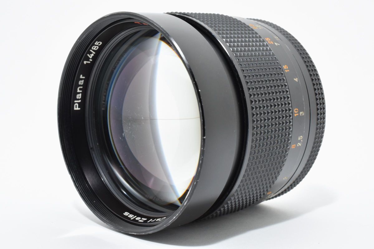 【希少・動作好調】 CONTAX コンタックス Planar 85mm 1.4 AEG レンズ フィルムカメラ #179-6