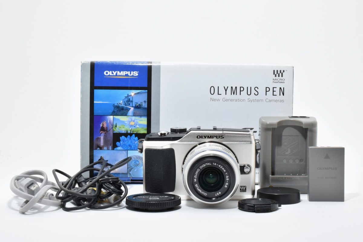 【箱付き】 OLYMPUS オリンパス PEN E-PL2 レンズキット ミラーレス一眼カメラ #224-2