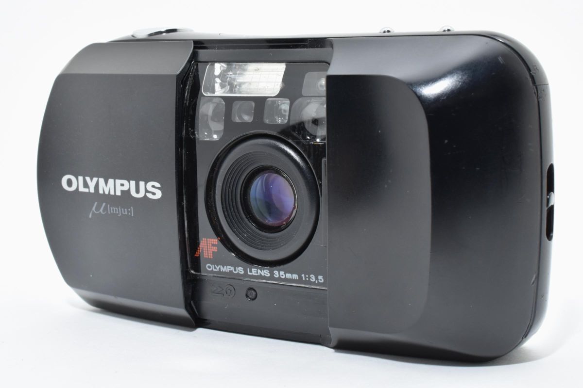 【希少】 OLYMPUS オリンパス μ mju 初代 コンパクト フィルムカメラ #124-3