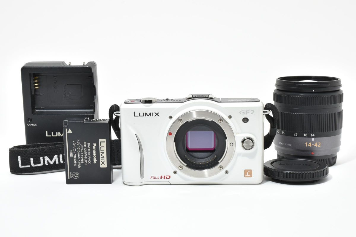 【大人気】 Panasonic パナソニック LUMIX DMC-GF2 レンズキット ミラーレス一眼カメラ #4202