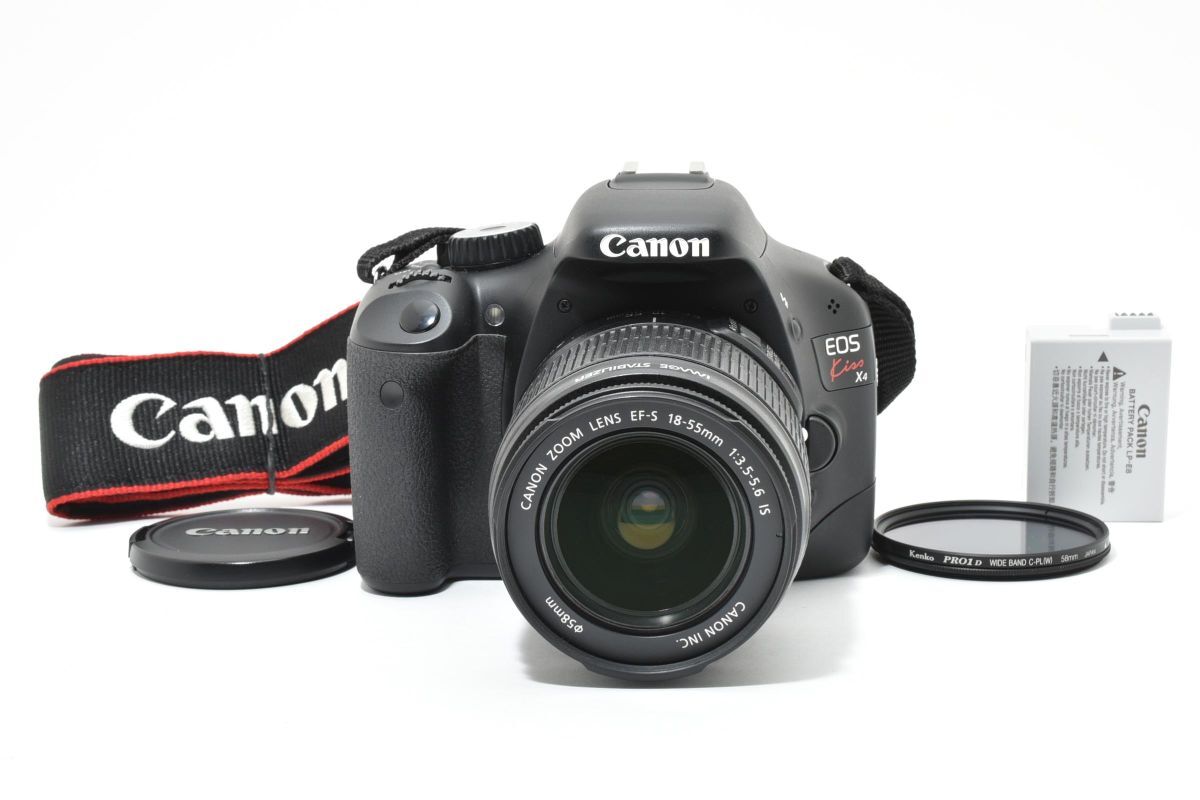 【動作好調】 Canon キャノン EOS Kiss X4 レンズキット デジタル一眼レフカメラ #124-9