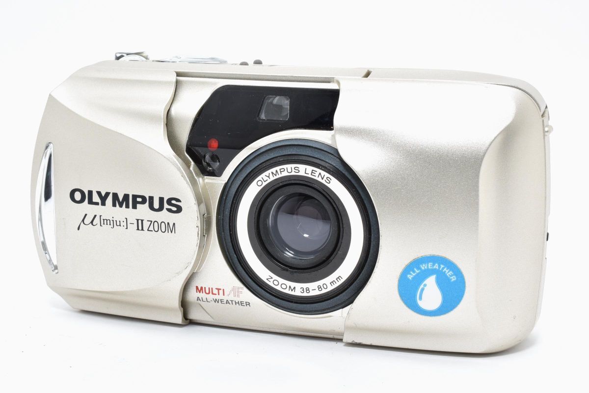 【希少】 OLYMPUS オリンパス μ-Ⅱ mju ZOOM コンパクト フィルムカメラ #176-2