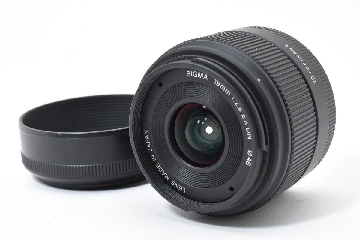 【大人気】 SIGMA シグマ 19mm F2.8 EX DN SONY ソニー E レンズ デジタル一眼レフカメラ #44-9B
