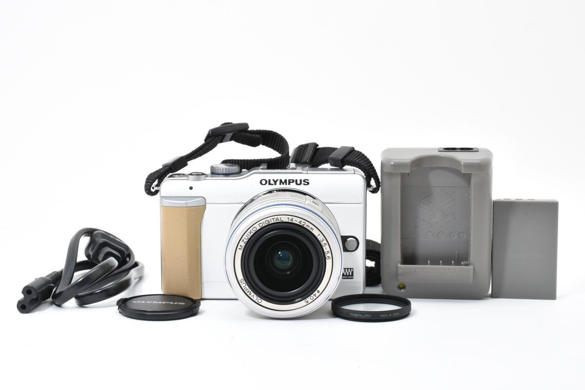 【大人気】 OLYMPUS オリンパス PEN E-PL1 レンズキット ミラーレス一眼カメラ #42-10