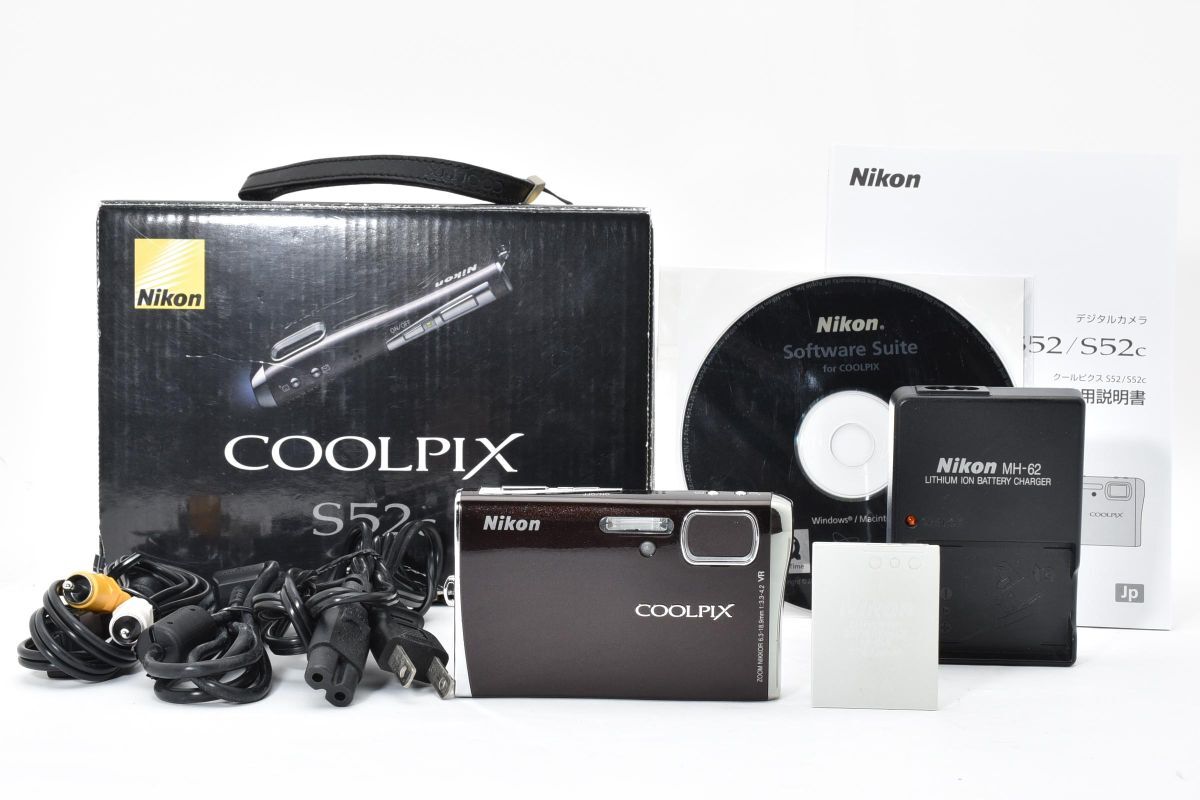 【箱付き】 Nikon ニコン COOLPIX S52 コンパクトデジタルカメラ コンデジ #4178