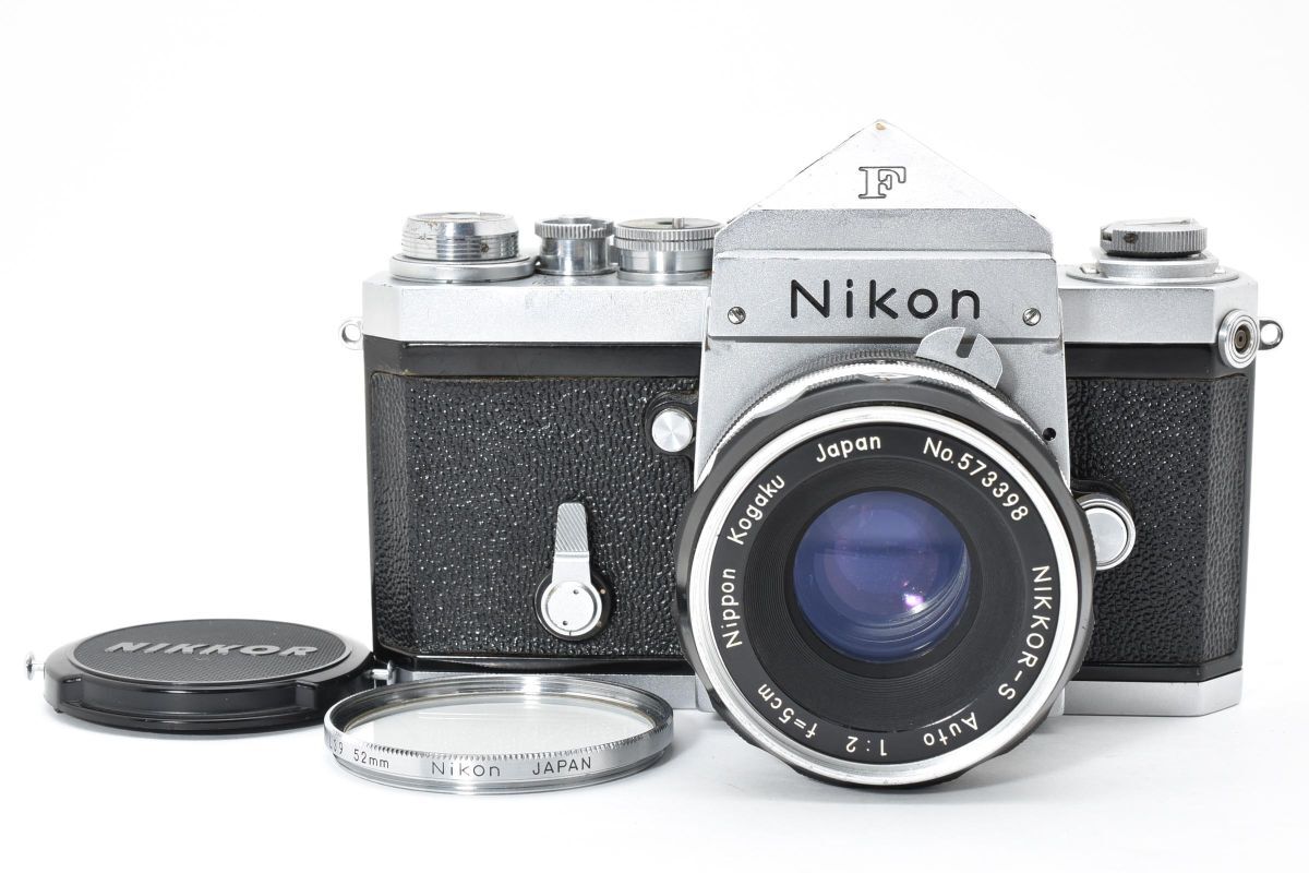 【動作好調】 Nikon ニコン F アイレベル レンズセット NIKKOR-S Auto F2 5cm フィルムカメラ #4215