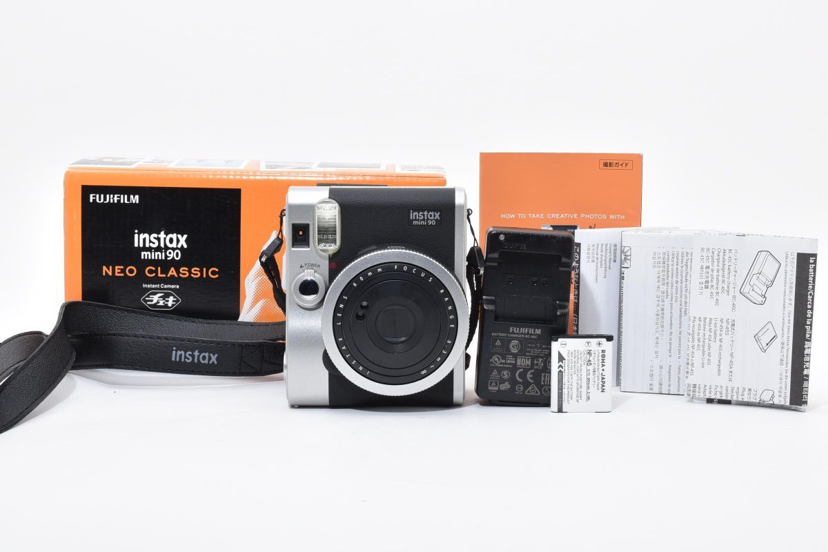 【箱付き】 FUJIFILM 富士フィルム instax mini 90 チェキ インスタント フィルムカメラ #4213