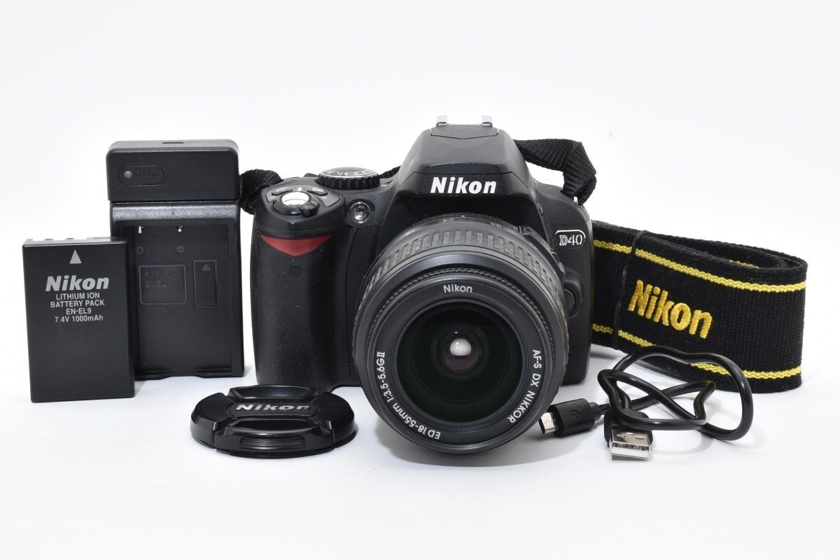【動作好調】 Nikon ニコン D40 レンズセット デジタル一眼レフカメラ #4234