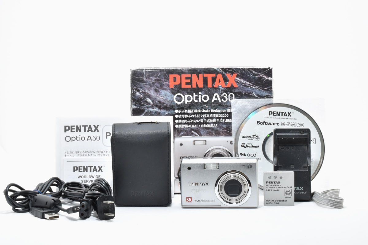 【動作好調】 PENTAX ペンタックス Optio A30 コンパクトデジタルカメラ コンデジ #4268