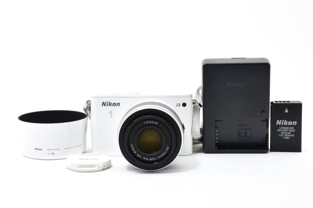 【大人気】 Nikon ニコン 1 J3 レンズセット ミラーレス一眼カメラ #72-9