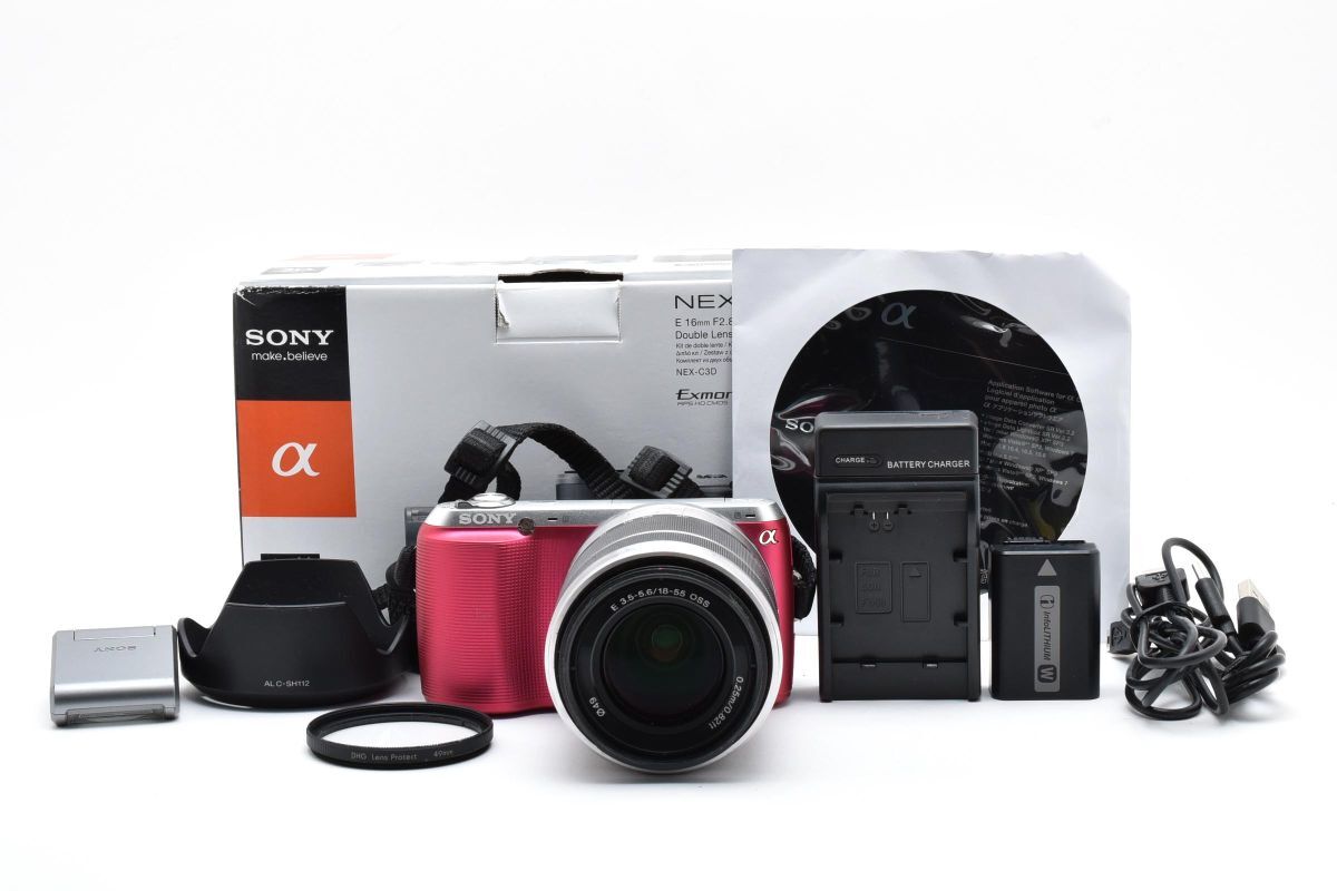 【箱付き】 SONY ソニー α NEX-C3 レンズキット ミラーレス一眼カメラ #89-7