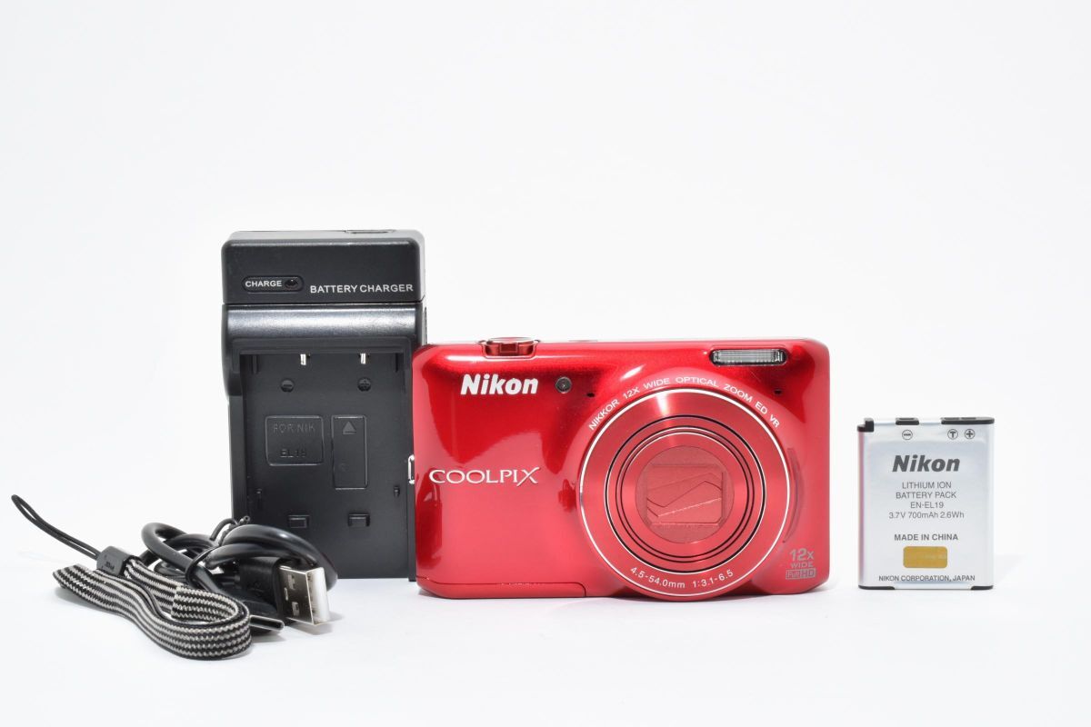 【美品】 Nikon ニコン COOLPIX S6400 コンパクト デジタルカメラ コンデジ #4244