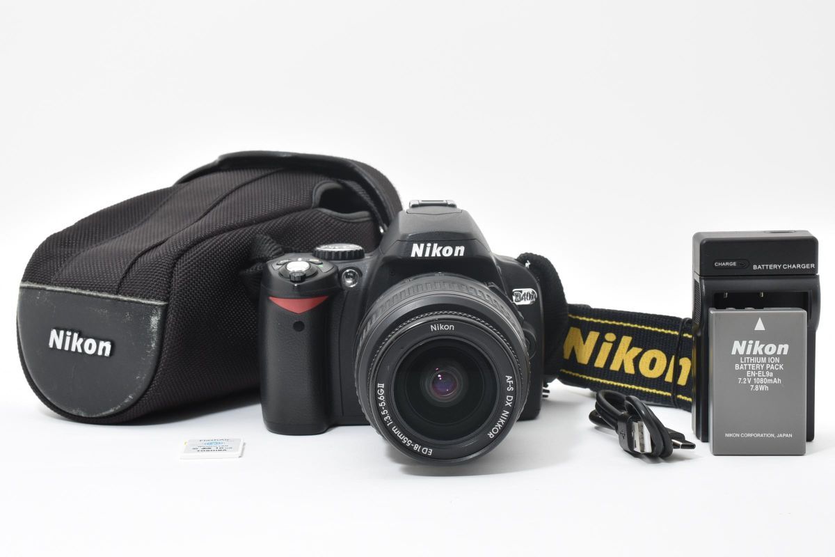 【ケース付き】 Nikon ニコン D40X レンズキット デジタル一眼カメラ #219-7