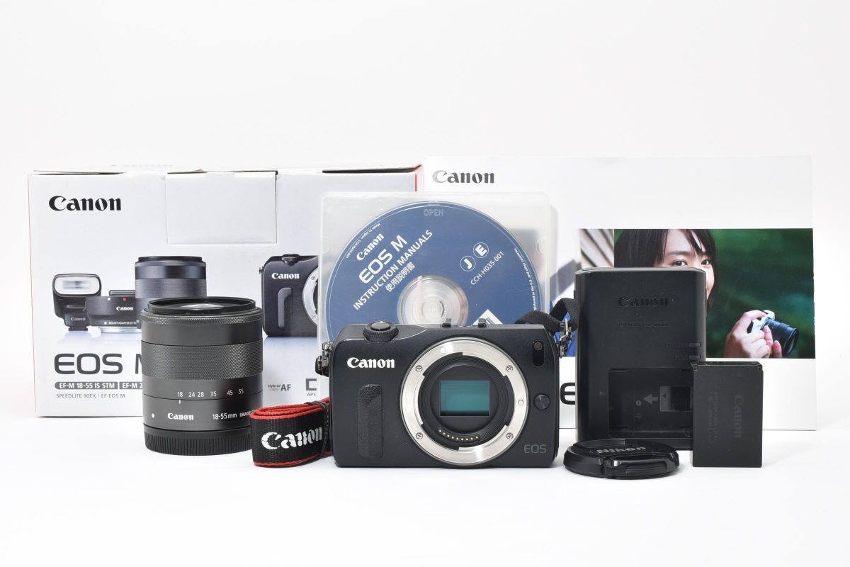 【箱付き】 Canon キャノン EOS M レンズキット ミラーレス一眼カメラ #5-10