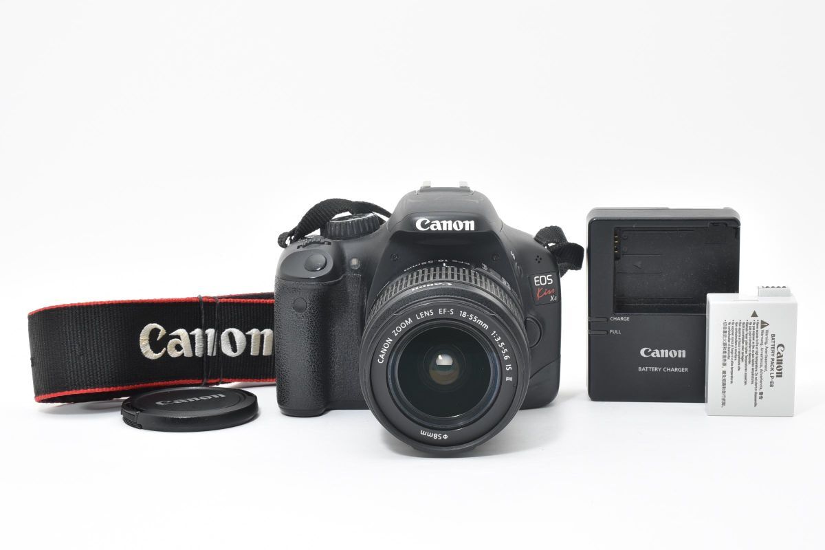 【大人気】 Canon キャノン EOS Kiss X4 レンズキット デジタル一眼カメラ #29-1