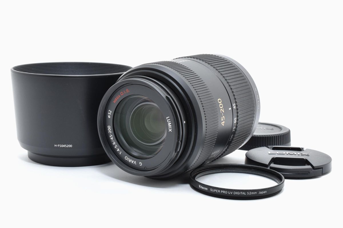 【動作好調】 Panasonic パナソニック LUMIX G VARIO 45-200mm F4-5.6 MEGA O.I.S. レンズ ミラーレス一眼カメラ #37-5