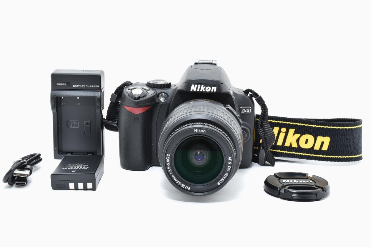【大人気】 Nikon ニコン D40 レンズセット デジタル一眼カメラ #4194