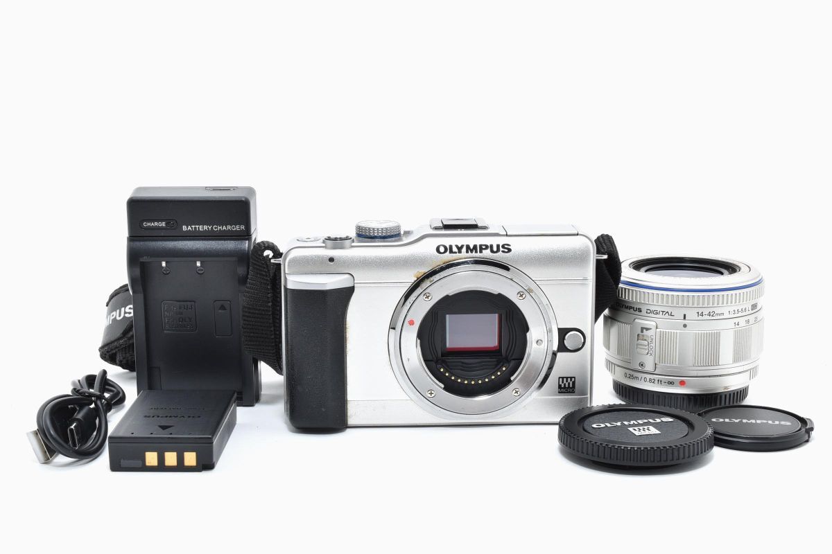 【大人気】 OLYMPUS オリンパス PEN E-PL1 レンズキット ミラーレス一眼カメラ #53-2