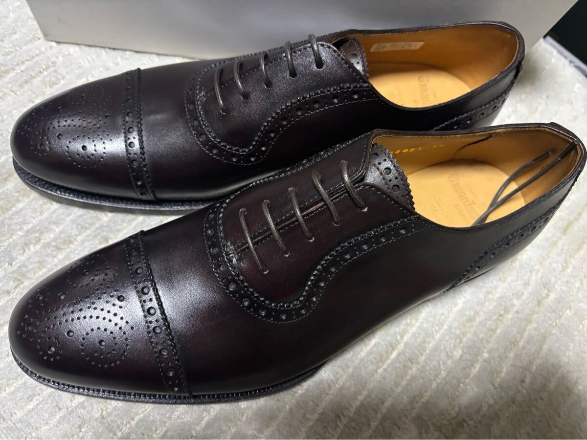 新品　未使用　ユニオンインペリアル　メダリオン　7.5EE ダークブラウン　ビジネスシューズ　