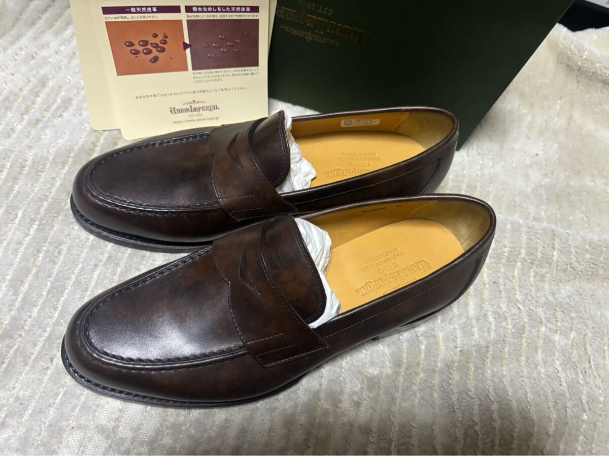 新品　未使用　ユニオンインペリアル　SU204 ダークブラウン　ローファー　ビジネスシューズ