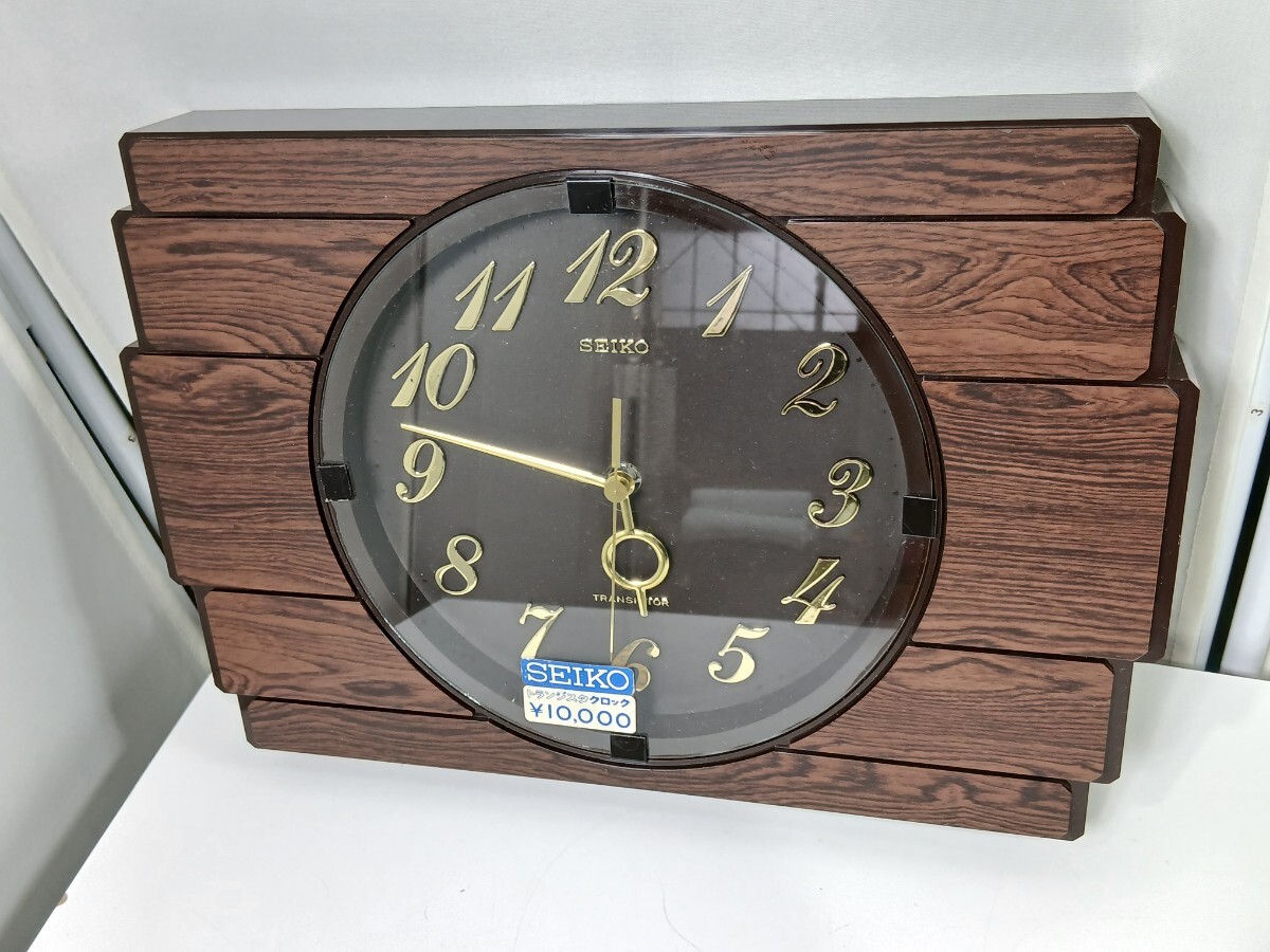 #2076 SEIKO セイコー トランジスタクロック TTX813 掛け時計 置き時計 動作確認済み 昭和レトロ 当時物/和歌山県にて引き取り大歓迎