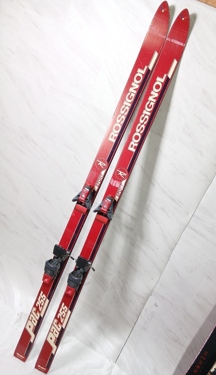 #1875 ROSSIGNOL ロシニョール スキー板 ビンディング付 Pac255 レトロ/和歌山県にて引き取り大歓迎