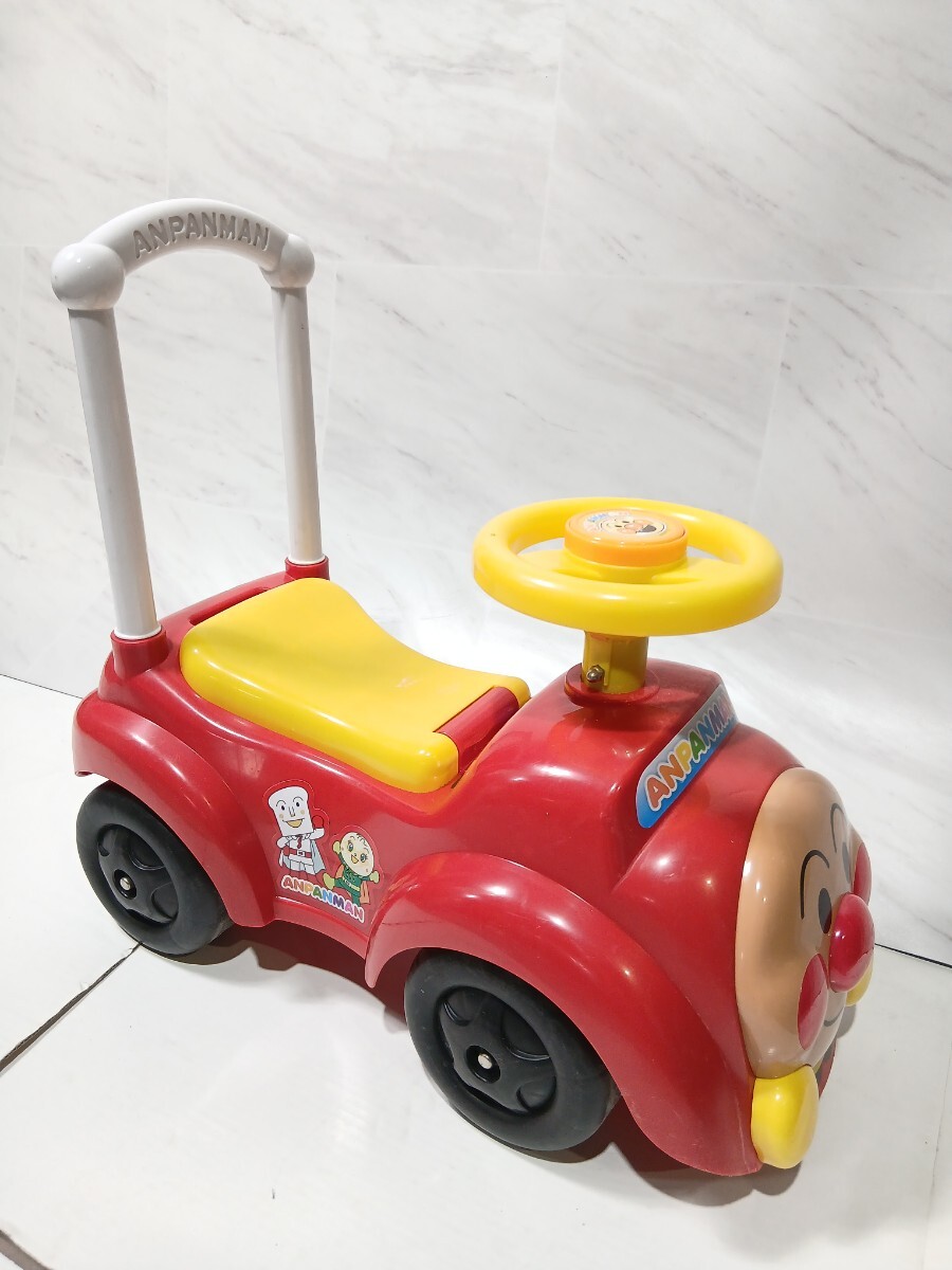 #1886 アンパンマン 手押し車 乗用玩具 アンパンマンカー メロディ付/和歌山県にて引き取り大歓迎