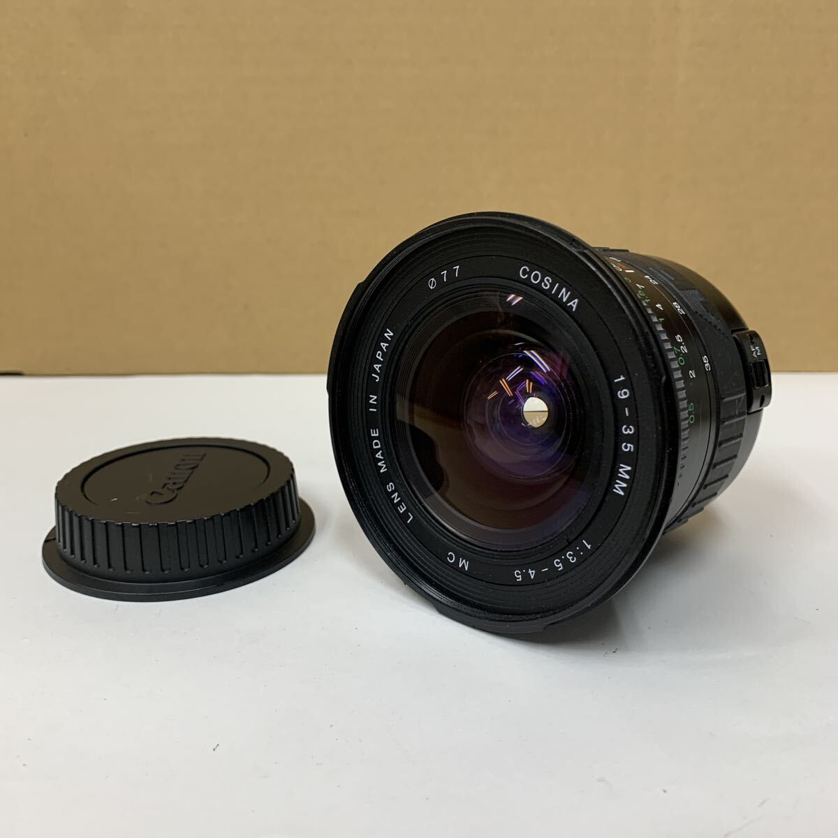 COSINA 19 - 35mm 1:3.5-4.5 MC φ77 コシナ カメラレンズ キヤノン用 未確認 LENS 123