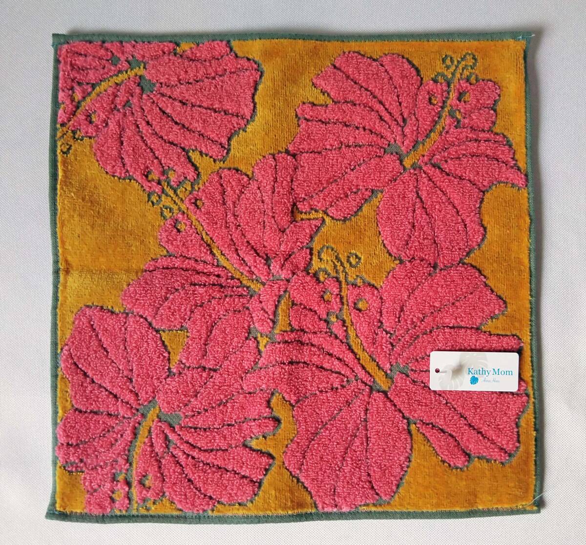 kathy Mom キャシーマム/中島 タオルミュージアム 新品 ピンクハイビスカス タオルハンカチ 母の日