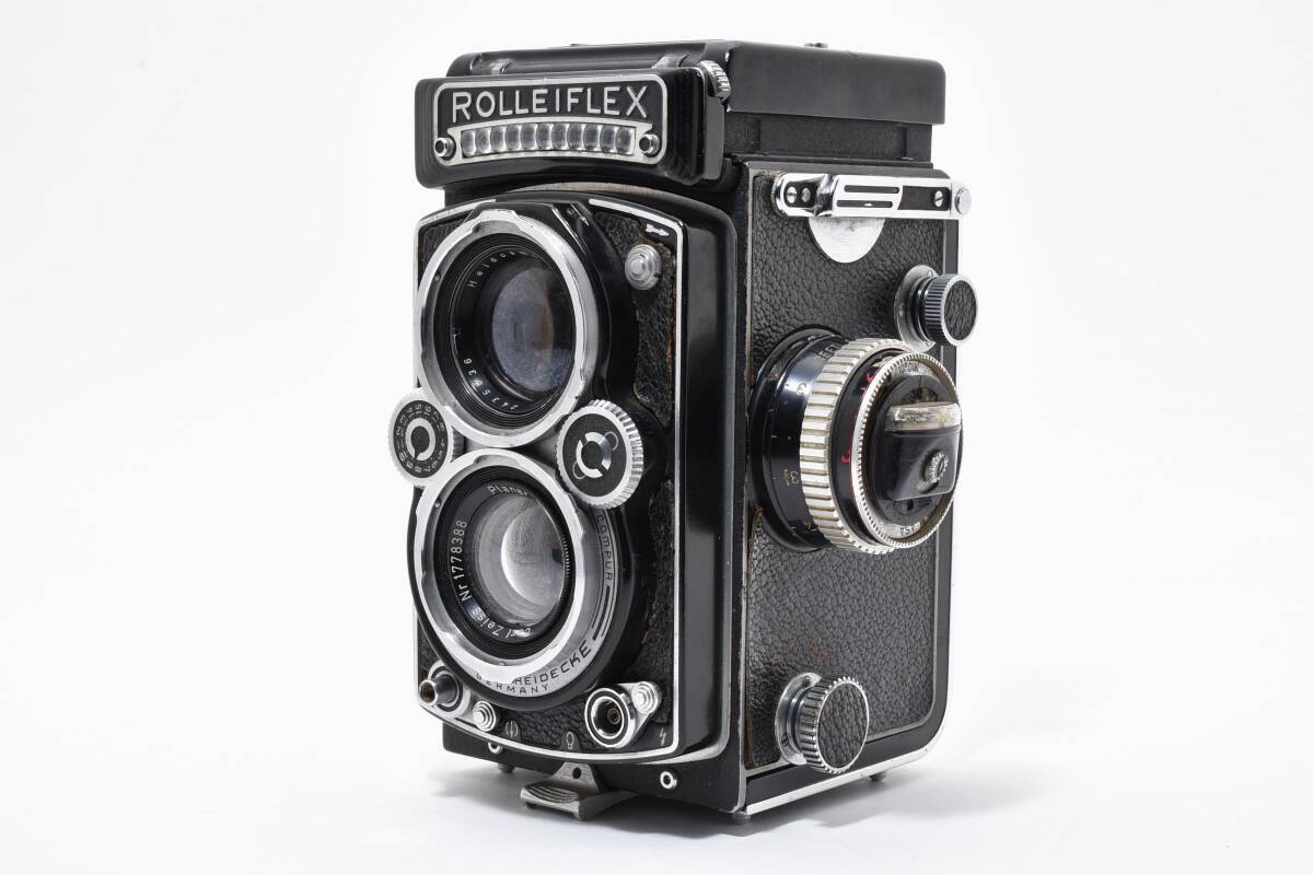 ★現状品★ ローライ Rollei ROLLEIFLEX 3.5E PLANAR 75MM F3.5 二眼レフ ブラック ★ L69#7893