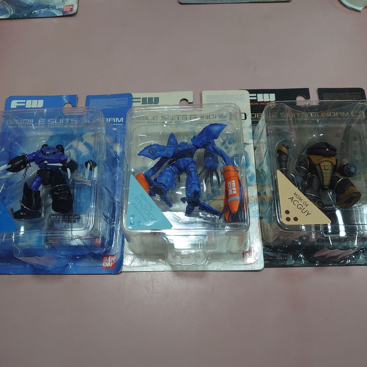 ３個セット　水泳部　 MSＭ-07 ズゴック　MSM-03C ハイ=ゴッグ　MSM-04 アッガイ　 「FW ガンダムアルティメットオペレーション U.C.0079」