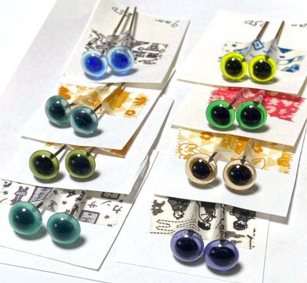 ★未使用【M*B*F】ハンドメイド作家 森脇由美子様作 グラスアイ8セット