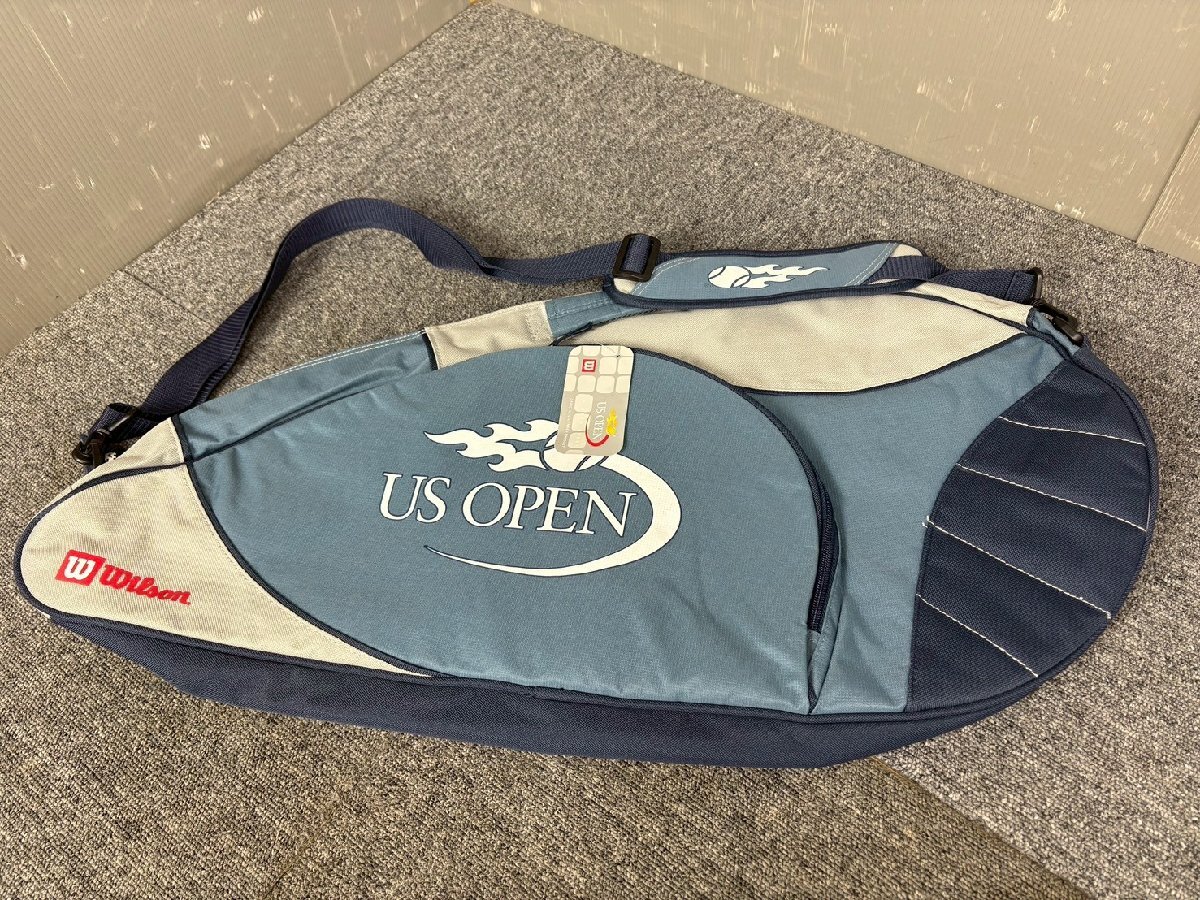 NB030260◆Wilson　ウィルソン◆未使用品 テニスラケットバッグ US OPEN ソフトケース ショルダー 直取歓迎！