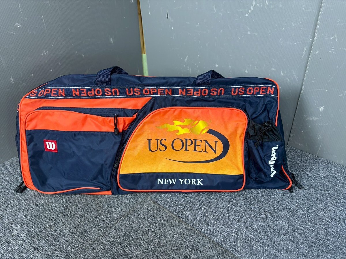 NB030265◆ Wilson　ウィルソン ◆テニスラケットバッグ US OPEN ソフトケース ショルダー ボストンバック 直取歓迎！