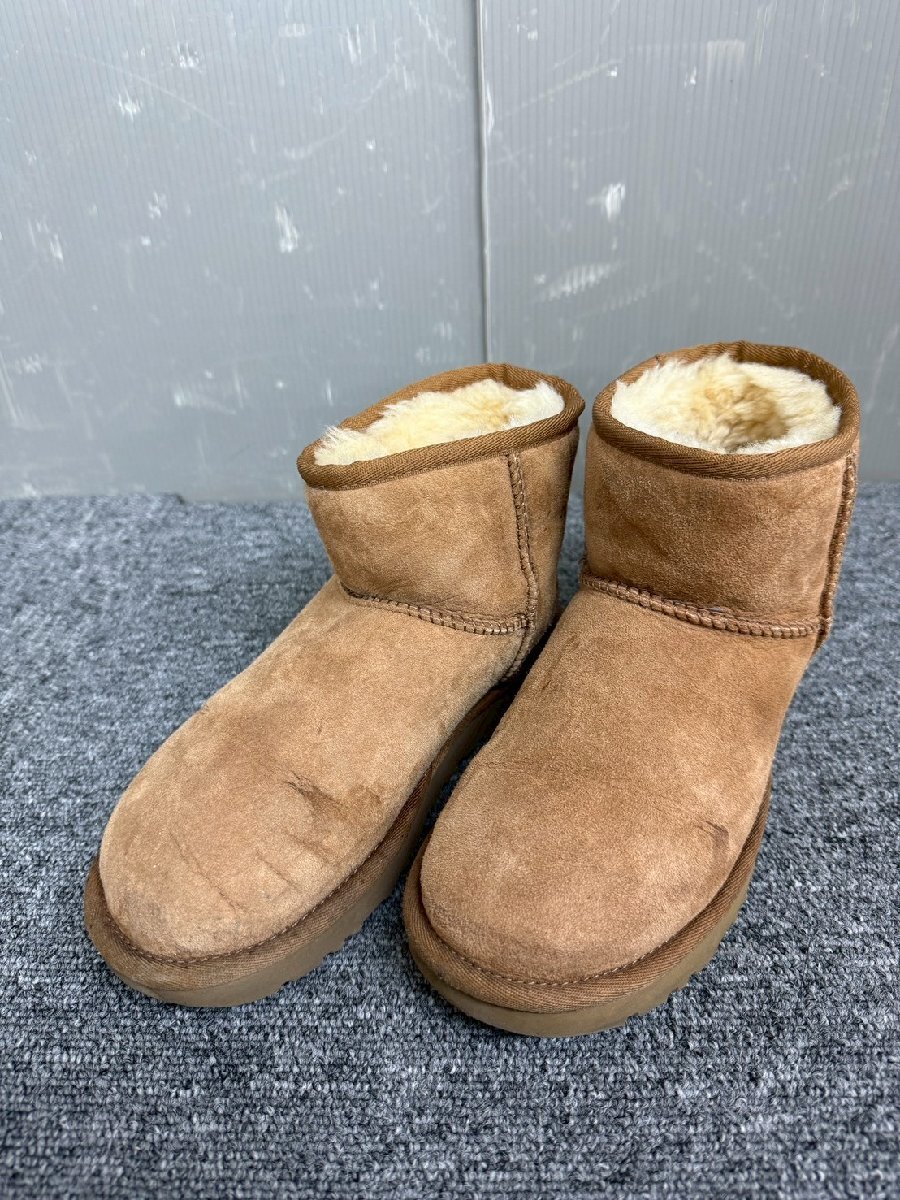 NB030022◆ UGG アグ ◆ムートンブーツ 22.0ｃｍサイズ ブラウン レディース アウター 靴 直取歓迎！