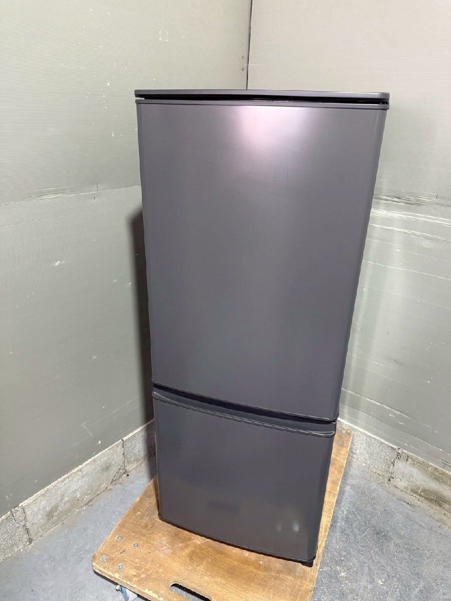 NB030095◆MITSUBISHI 三菱◆ノンフロン冷凍冷蔵庫 2024年製 MR-P15K 右開き 146L 2ドア 単身 直取歓迎！