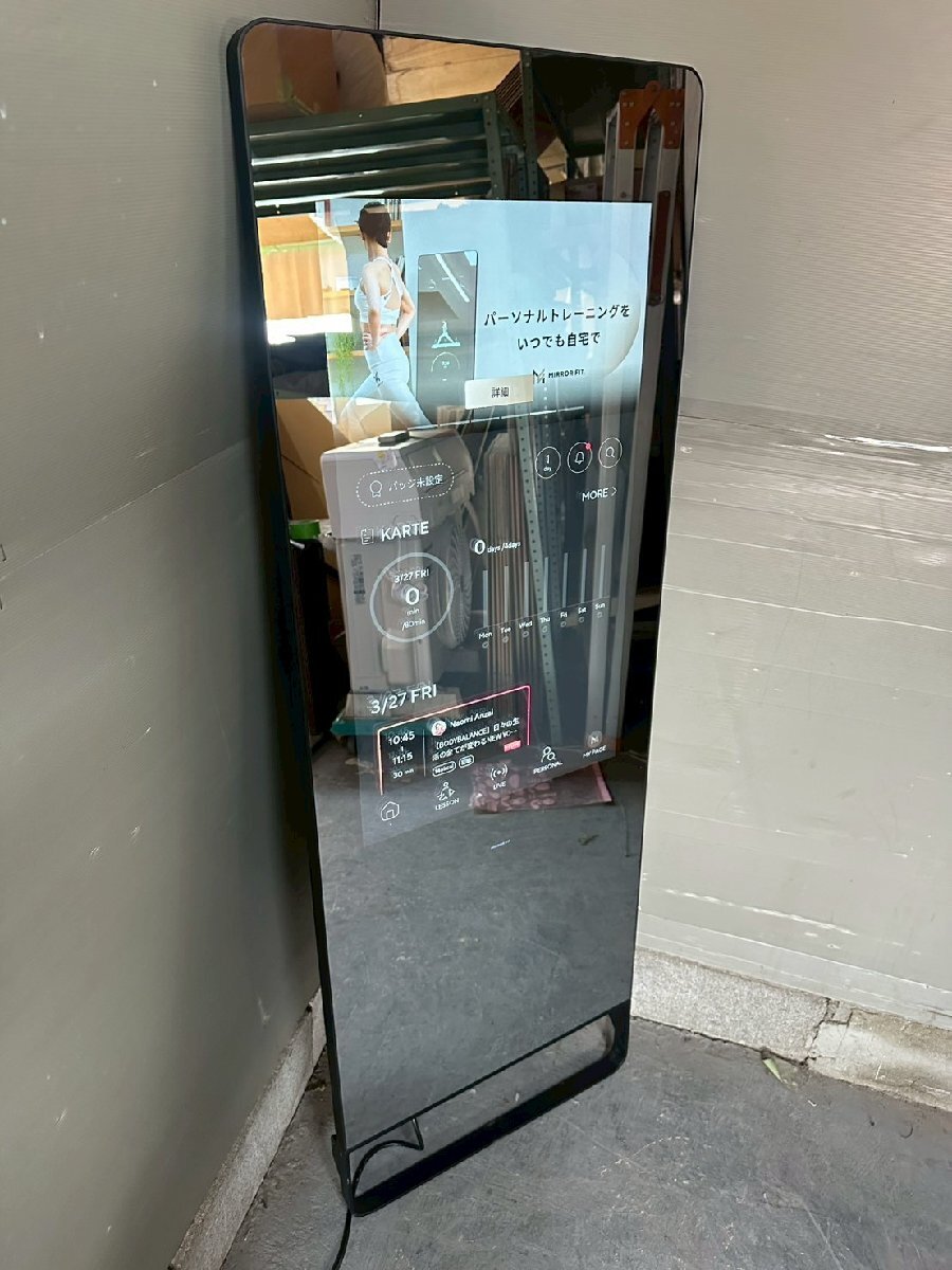 NB010291◆MIRROR FIT ミラーフィット◆自宅フィットネス オンライン タッチパネル トレーニング 鏡 エクササイズ 直取歓迎！