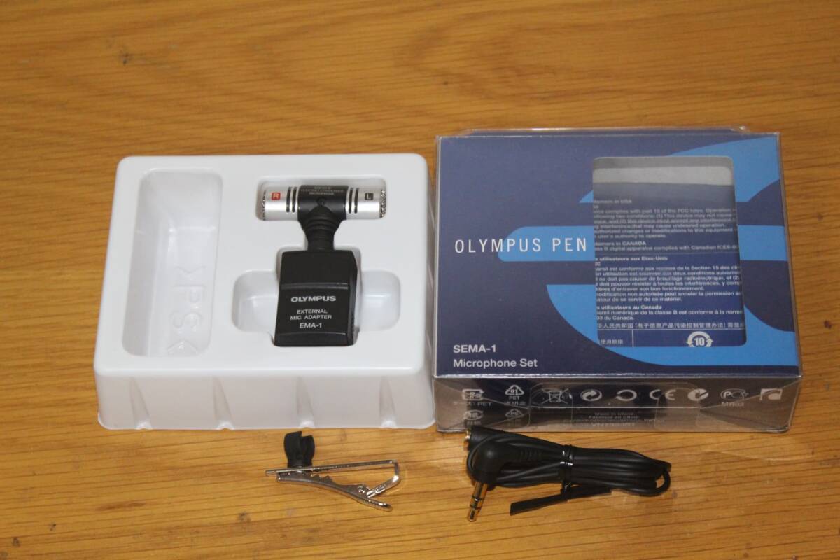 オリンパス SEMA-1 ペンシリーズ用 マイクセット マイクアダプター Olympus SEMA-1 microphone set
