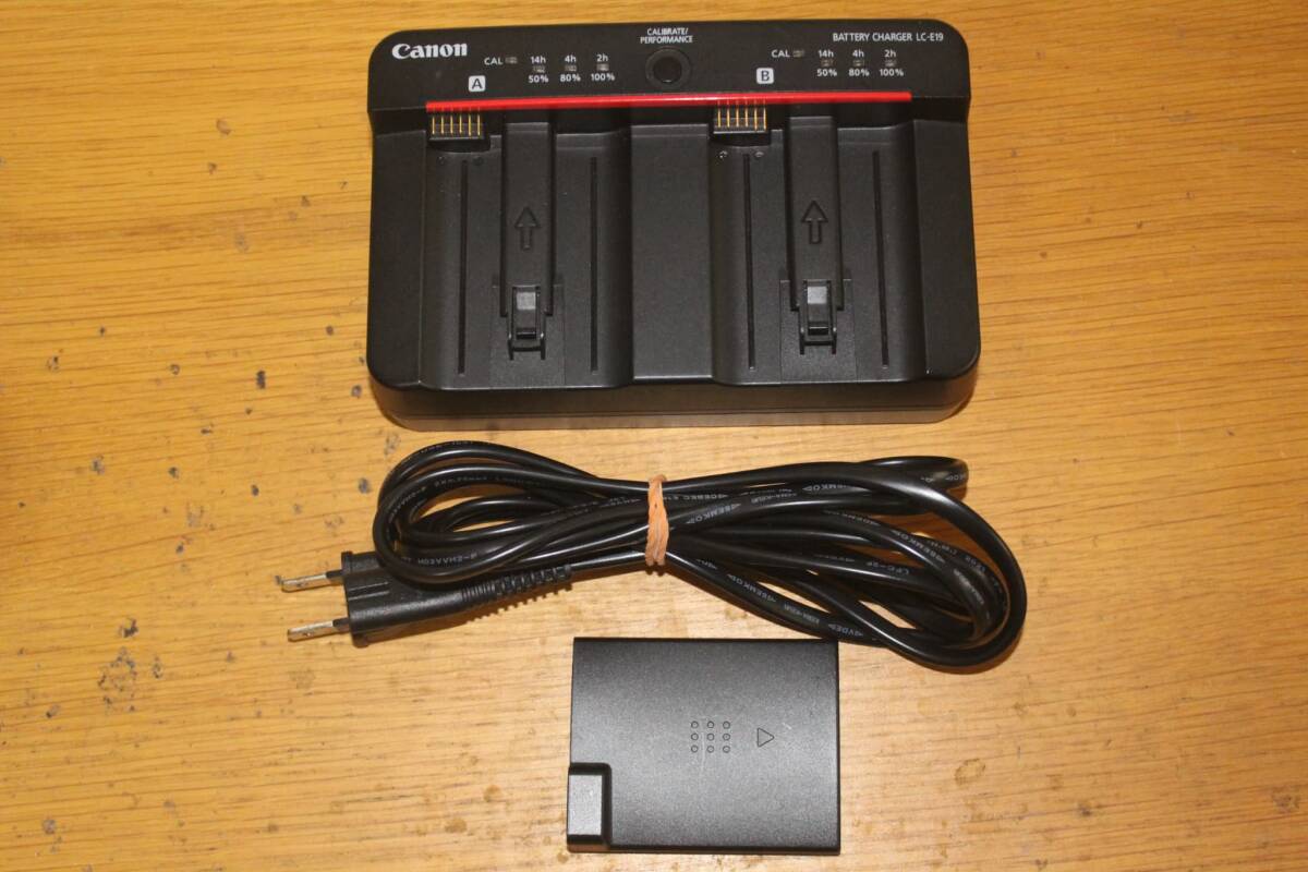 キャノン 純正 バッテリーチャージャー LC-E19 キヤノン canon LC-E19 battery charger 