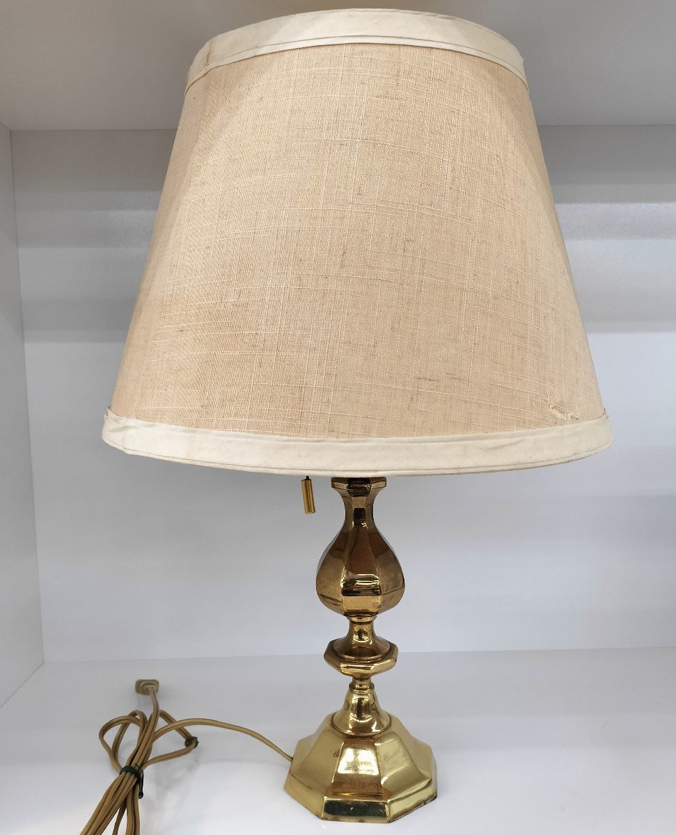 ●IKEDA Lighting イギリス Chelsom Ligting テーブルランプ ゴールドベース 70'S~80'S 池田ライティング アンティーク スタンド