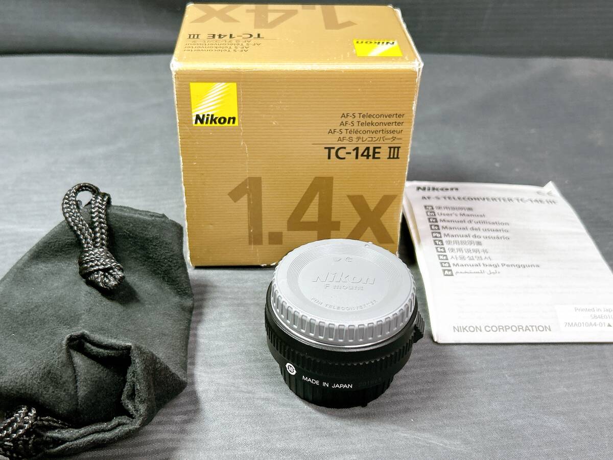 【美品/動作品】NIKON/ニコン AF-S TELECONVERTER TC-14E Ⅲ テレコンバーター